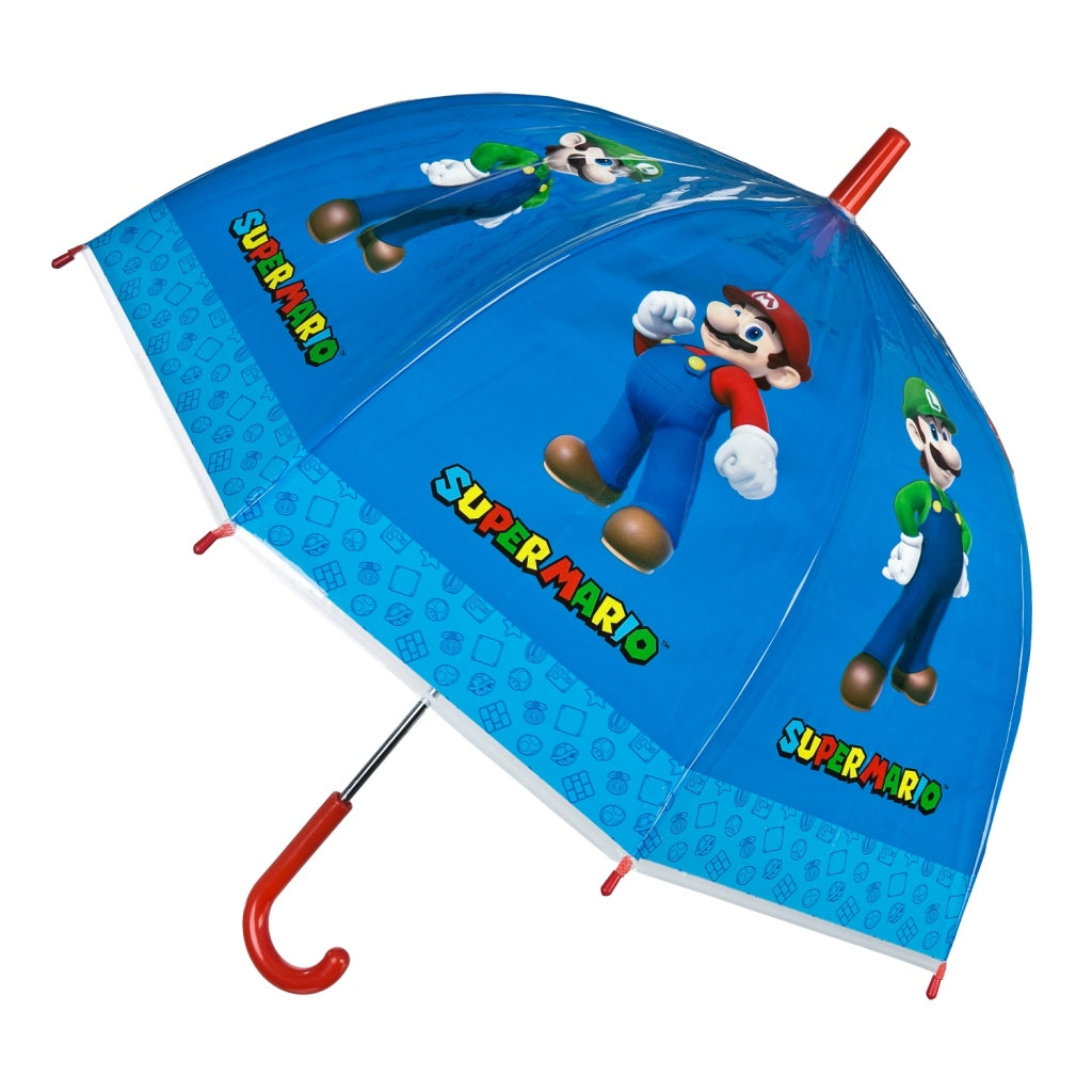 Super Mario Kinderparaplu 66 Cm Blauw