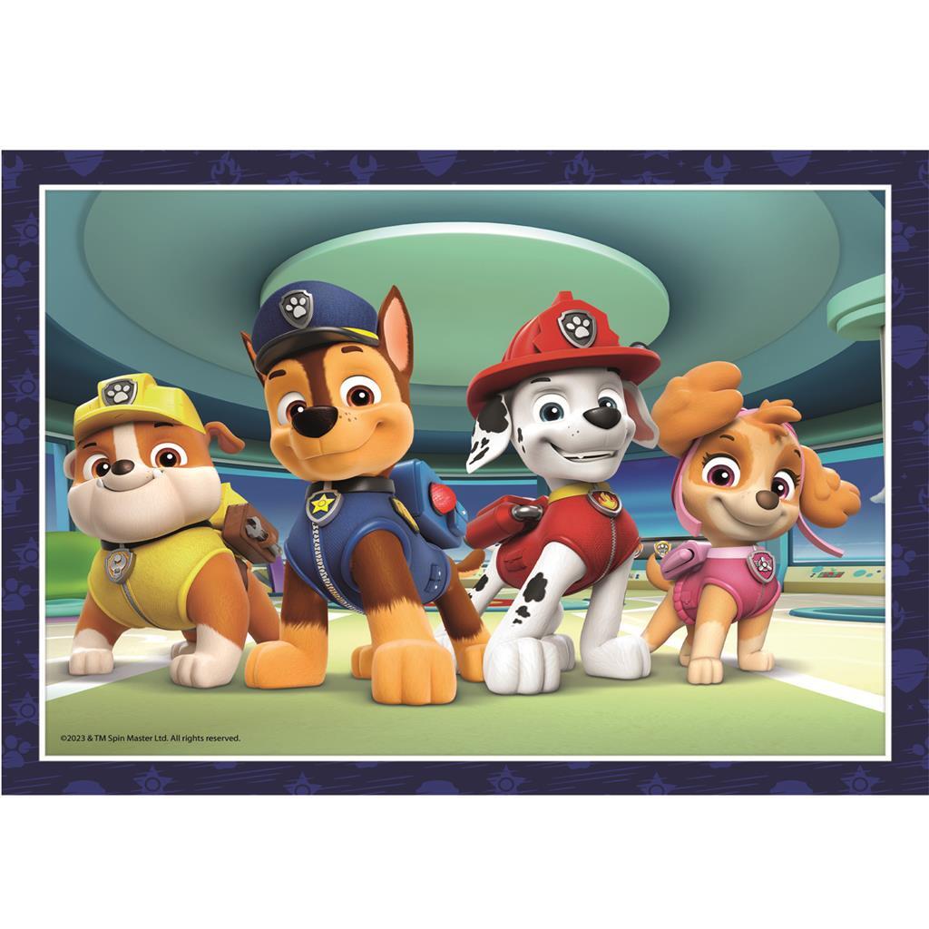 Clementoni Supercolor 4In1 Puzzel Paw Patrol 12-24 Stukjes