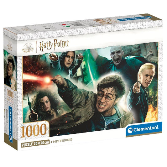 Clementoni Puzzel Harry Potter 1000 Stukjes + Poster