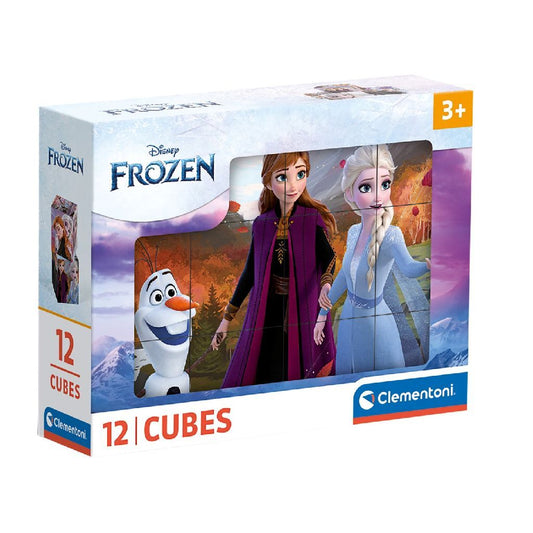 Clementoni Blokpuzzel Disney Frozen 12 Blokken