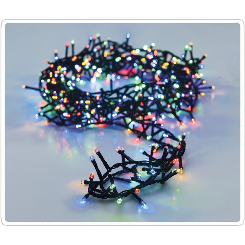 Microcluster - 400 Led - 8M - Multicolor - Timer - Lichtfuncties - Geheugen - Buiten