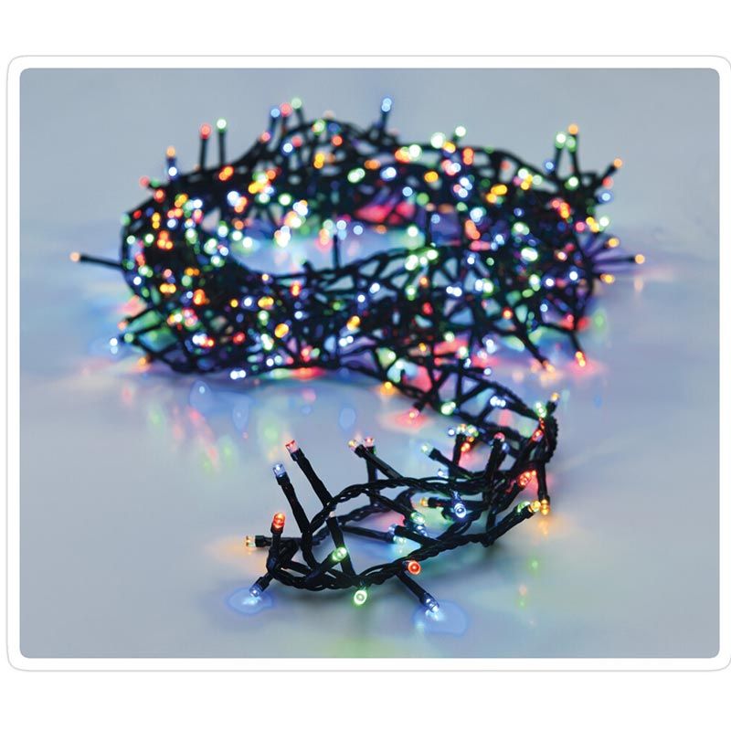 Microcluster - 1000 Led - 20M - Multicolor - Timer - Lichtfuncties - Geheugen - Buiten