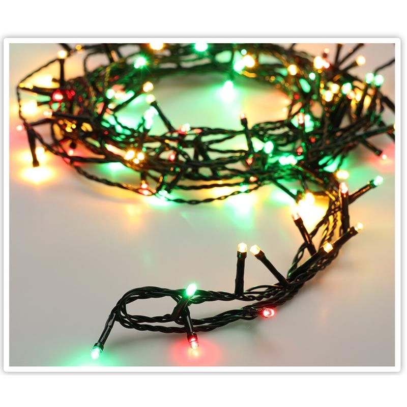 Kerstverlichting 80 Led- 6M - Three Tone Traditional - Timer - Lichtfuncties - Geheugen - Buiten