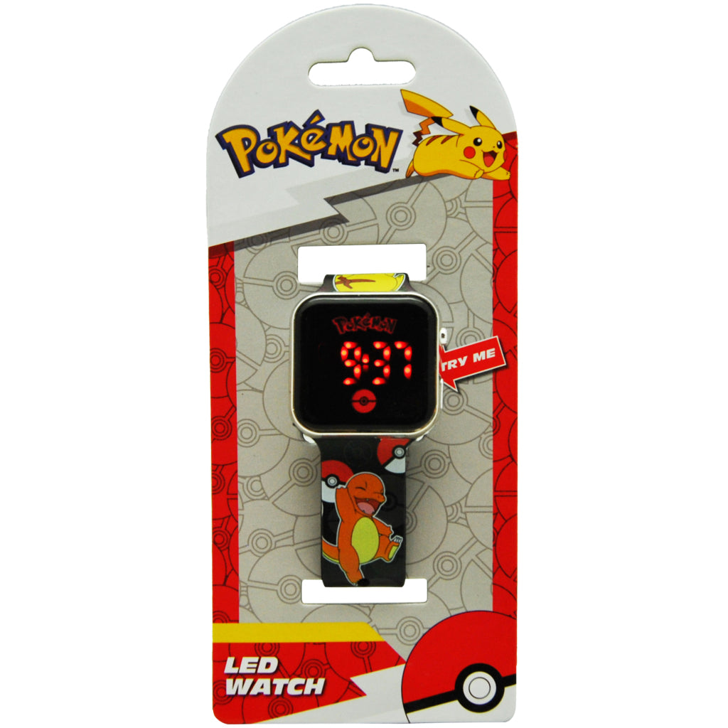 Pokemon Pok&Eacute;Mon Led Horloge Zwart