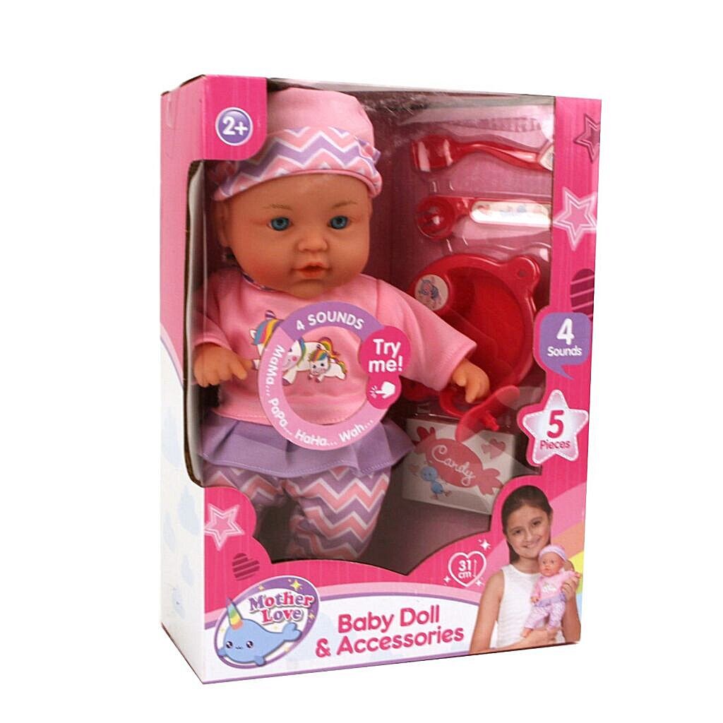 Basic Mother Love Babypop 31 Cm + Accessoires + Geluid