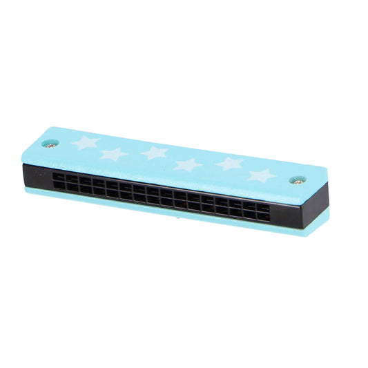 Overige Merken Mondharmonica Hout Blauw/Zwart