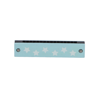 Overige Merken Mondharmonica Hout Blauw/Zwart