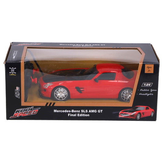 Kool Speed Rc Mercedes-Benz Sls Amg Gt Final Edition 1:24 + Licht Zwart/Rood