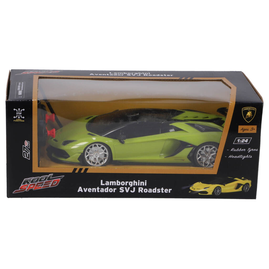 Kool Speed Rc Lamborghini Aventador Svj Roadster 1:24 + Licht Neon Groen