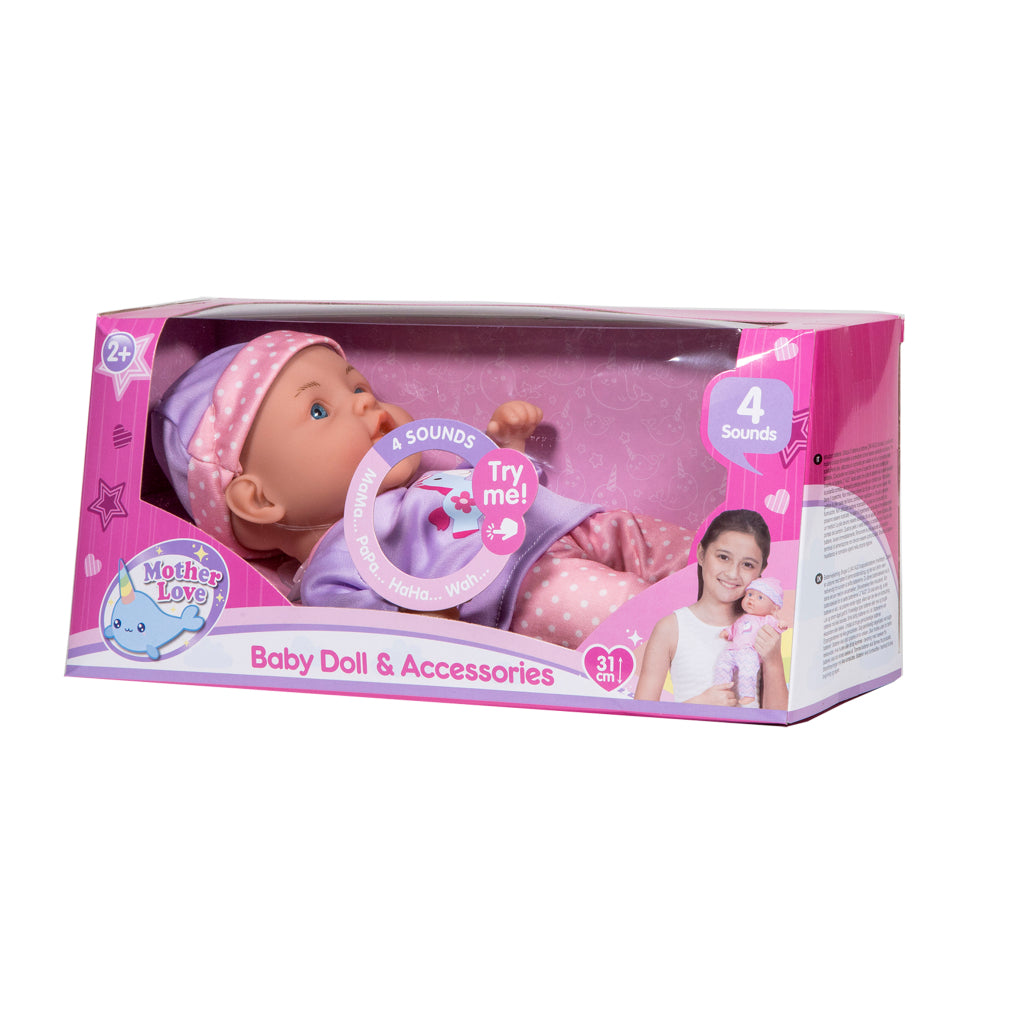 Basic Mother Love Babypop Met Geluid 31 Cm