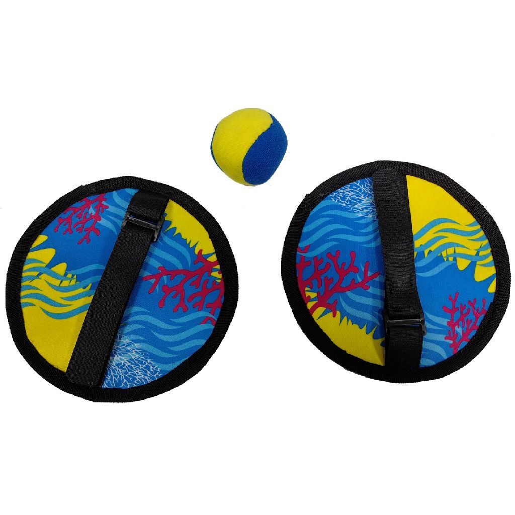 Summertime Soft Catch Ball Set Blauw/Geel