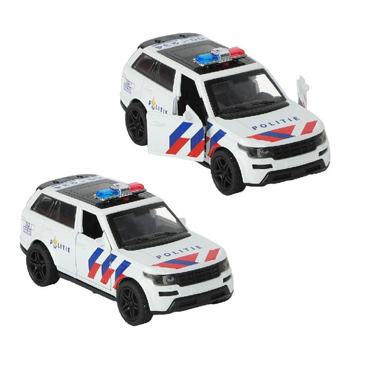 112 Pull-Back Politie Suv 1:36 + Licht En Geluid