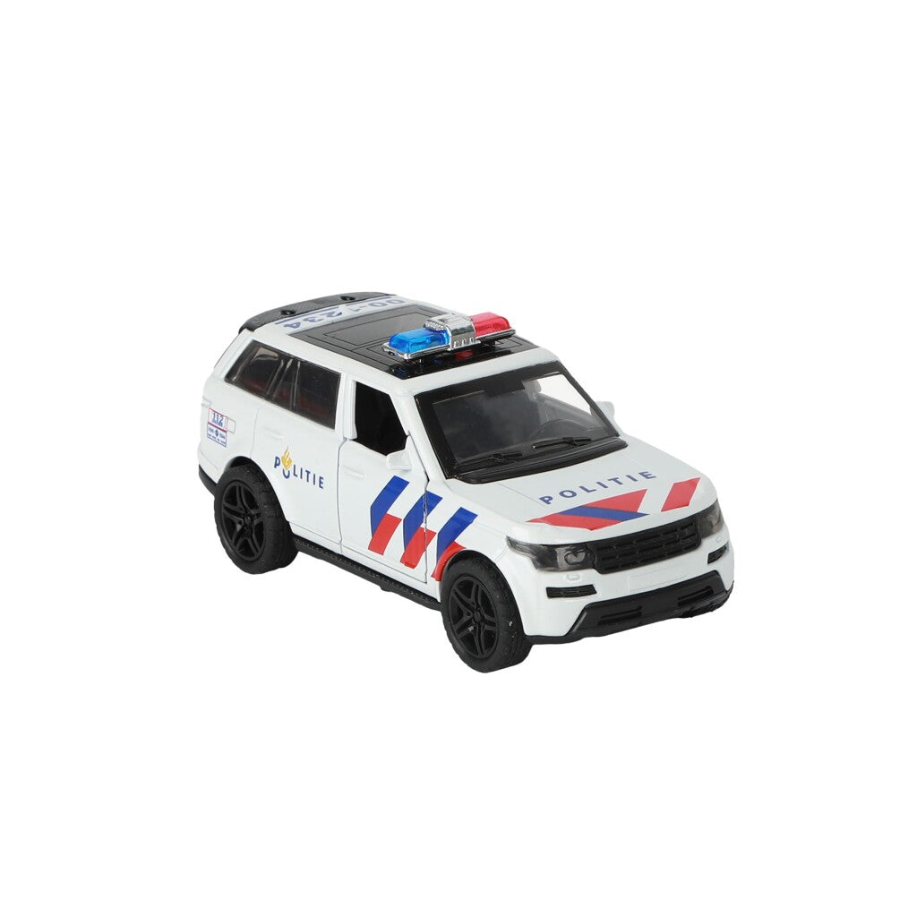 112 Pull-Back Politie Suv 1:36 + Licht En Geluid