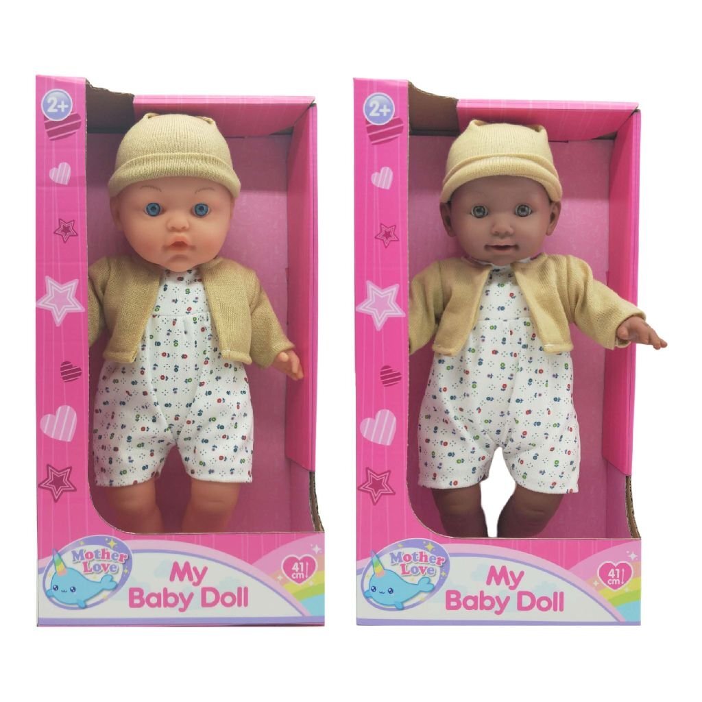 Overige Merken Mother Love Babypop 41 Cm Donker/Blank Assorti