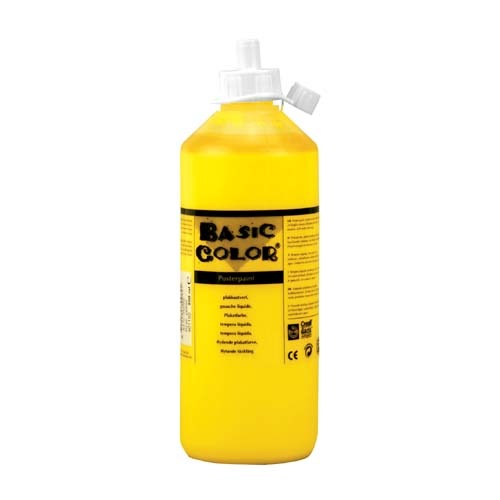 Basic Plakkaatverf Geel 500 Ml