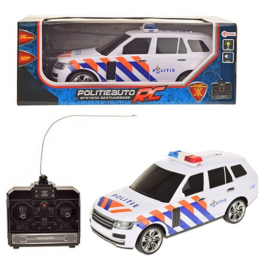 Toi-Toys Rc Politieauto + Licht En Geluid 24 Cm