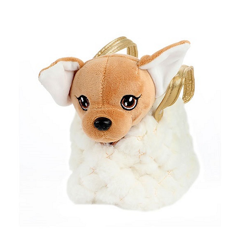 Toi-Toys Pluchen Chihuahua Hond In Blingbling Handtas