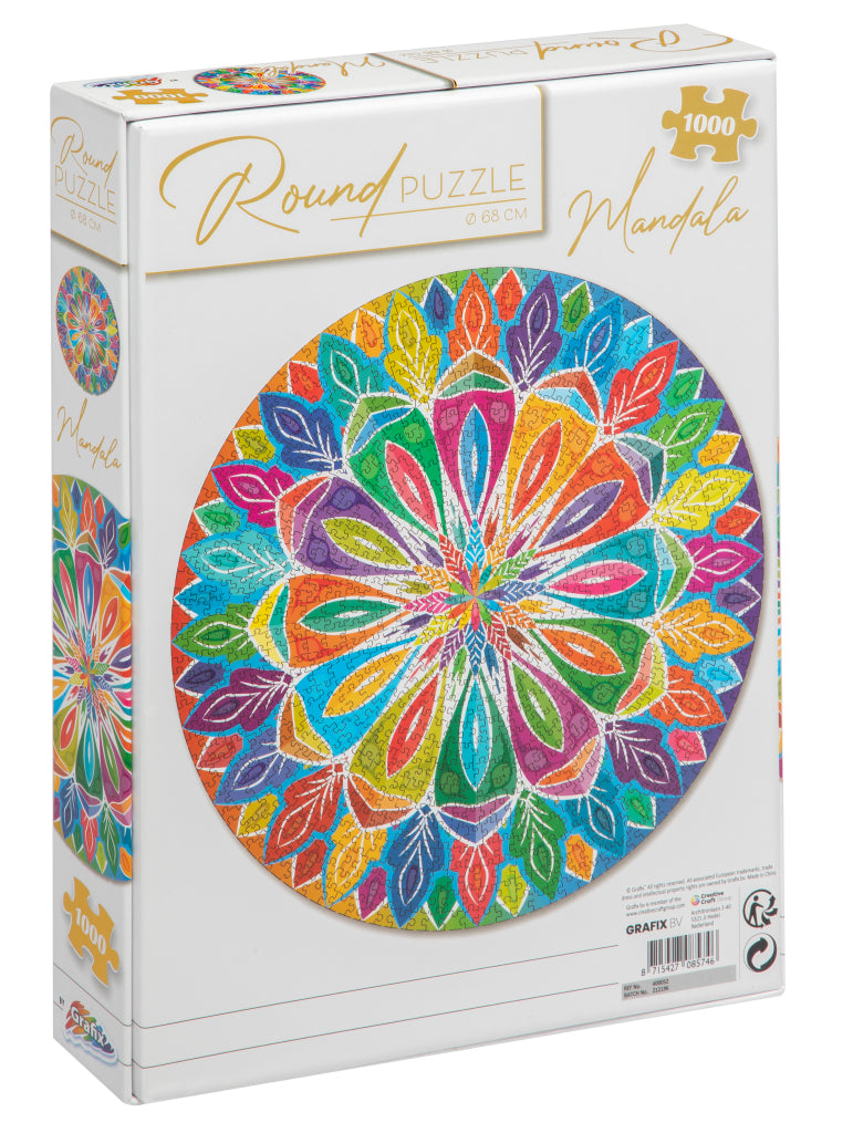 Grafix Mandala Ronde Puzzel 1000 Stukjes