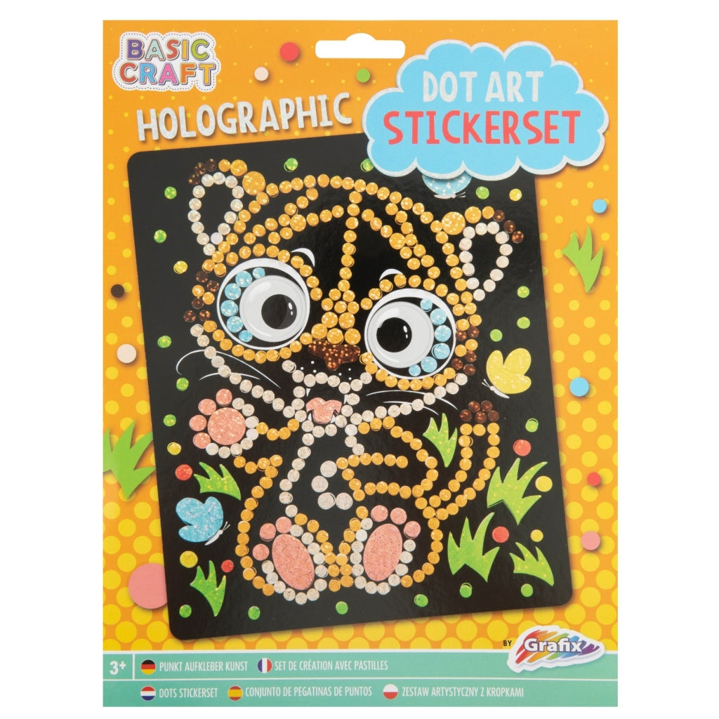 Grafix Holographic Dot Art Stickerset Assorti