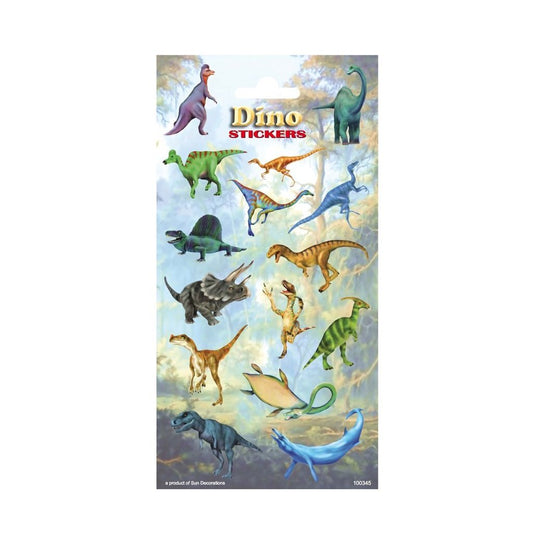 Basic Dino Stickervel Doos 10 Stuks