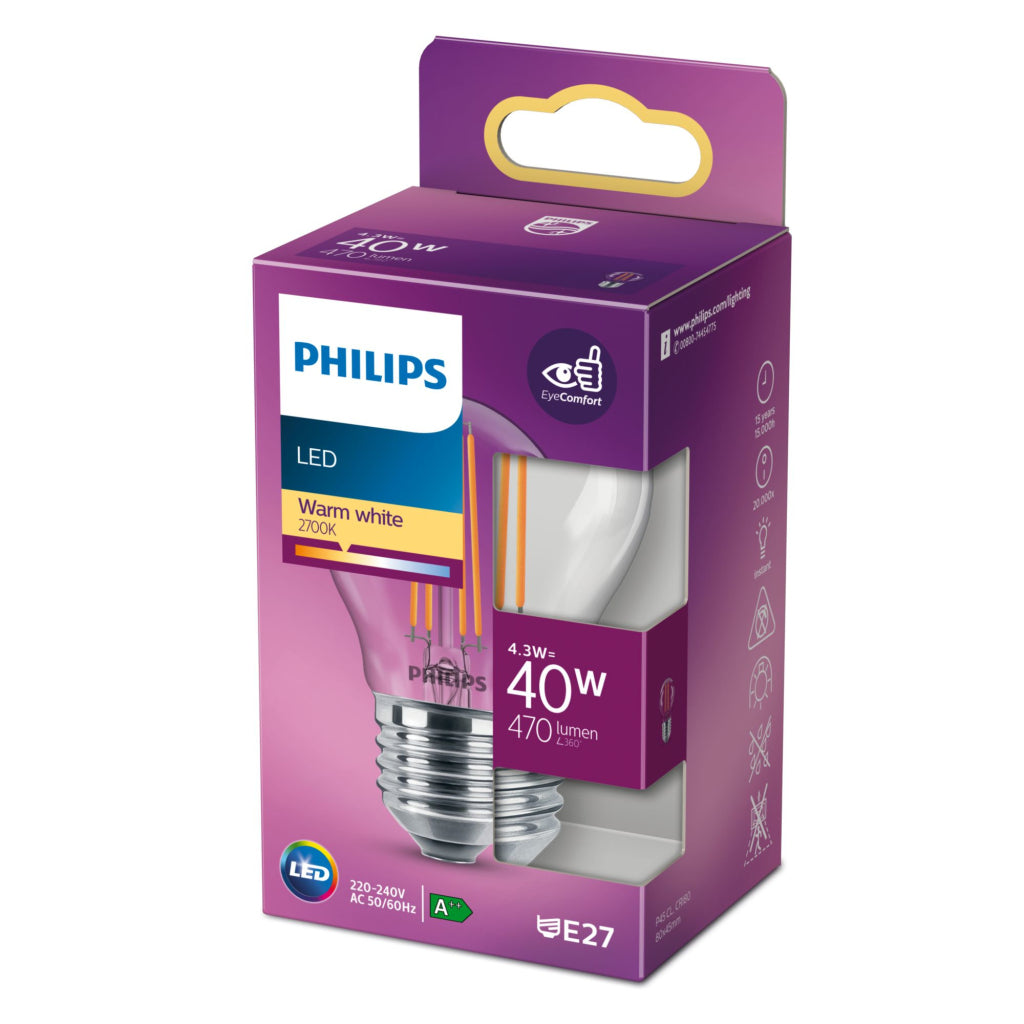 Philips Led Lamp 40W E27 Warm Wit