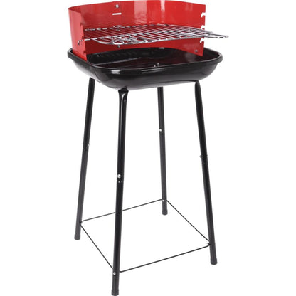 Bbq Half Open 41 Cm Rood/Zwart