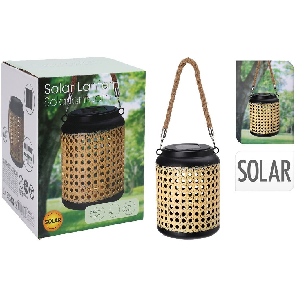 Overige Merken Rotan Led-Solarlamp 12X16 Cm