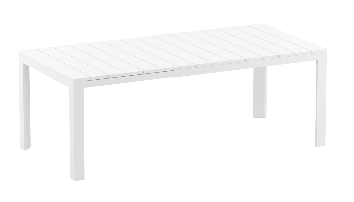 Siesta Atlantic Uitschuifbare Tuintafel Medium 140/210 Cm Wit