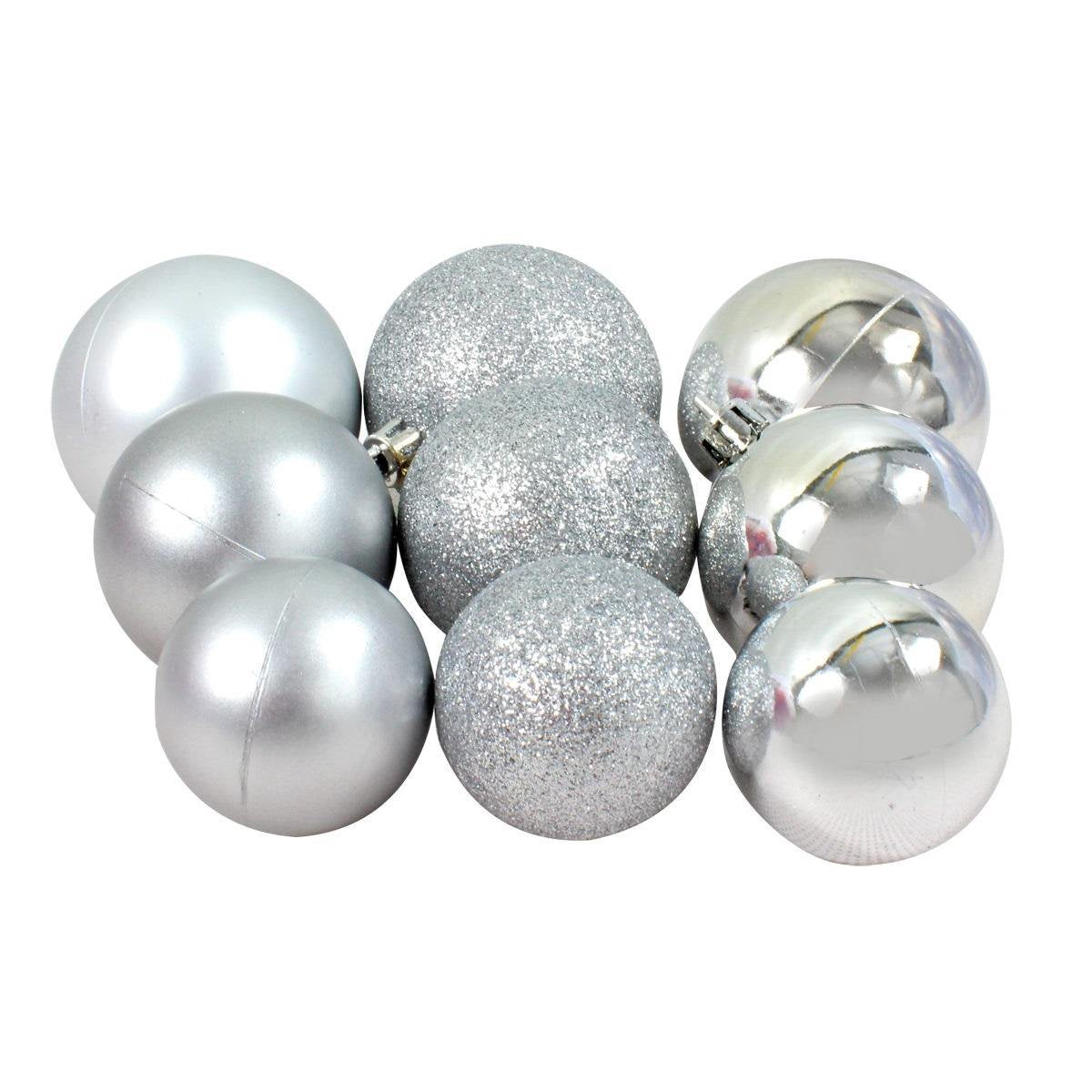 Kerstballen Zilver 70 Stuks Incl. Kerst Opbergbox