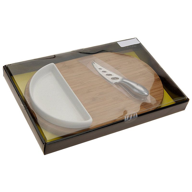 Excellent Houseware Kaasplank (30X19.5) Met Bakje En Mes