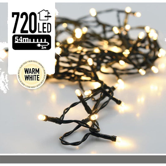 Kerstverlichting - 720 Led's - 54 Meter - Warm Wit