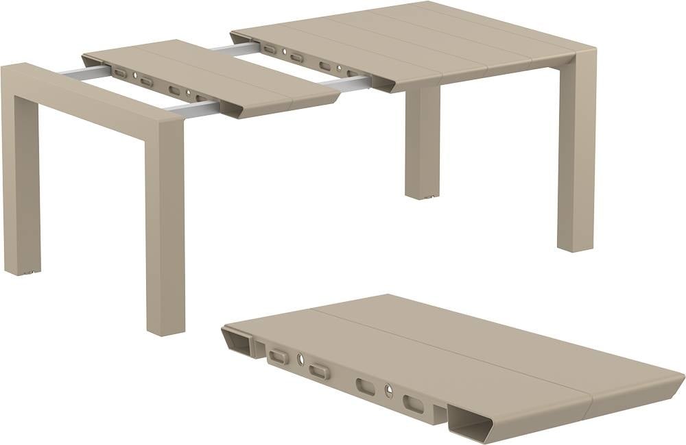 Siesta Vegas Uitschuifbare Tuintafel Small 100/140 Cm Taupe