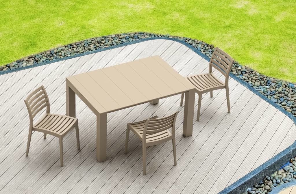 Siesta Vegas Uitschuifbare Tuintafel Small 100/140 Cm Taupe